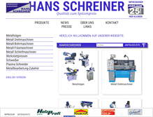 Tablet Screenshot of hans-schreiner.at